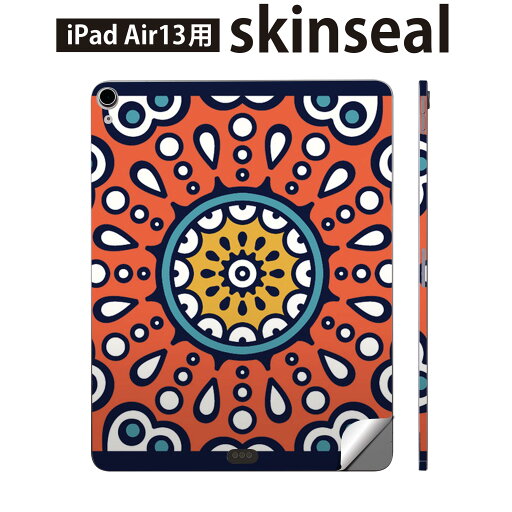 iPad Air13 用 スキンシール アイパッド エア 13インチ 対応 全面スキンシール フル 背面 側面 保護シール 人気 アジアン 模様 ハート 010132 iPad Air13 用 スキンシール アイパッド エア 13インチ 対応 全面スキンシール フル 背面 側面 保護シール 人気 アジアン 模様 ハート 010132