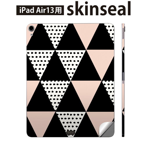 iPad Air13 用 スキンシール アイパッド エア 13インチ 対応 全面スキンシール フル 背面 側面 保護シール 人気 模様 水玉 黒 ピンク 010363 iPad Air13 用 スキンシール アイパッド エア 13インチ 対応 全面スキンシール フル 背面 側面 保護シール 人気 模様 水玉 黒 ピンク 010363