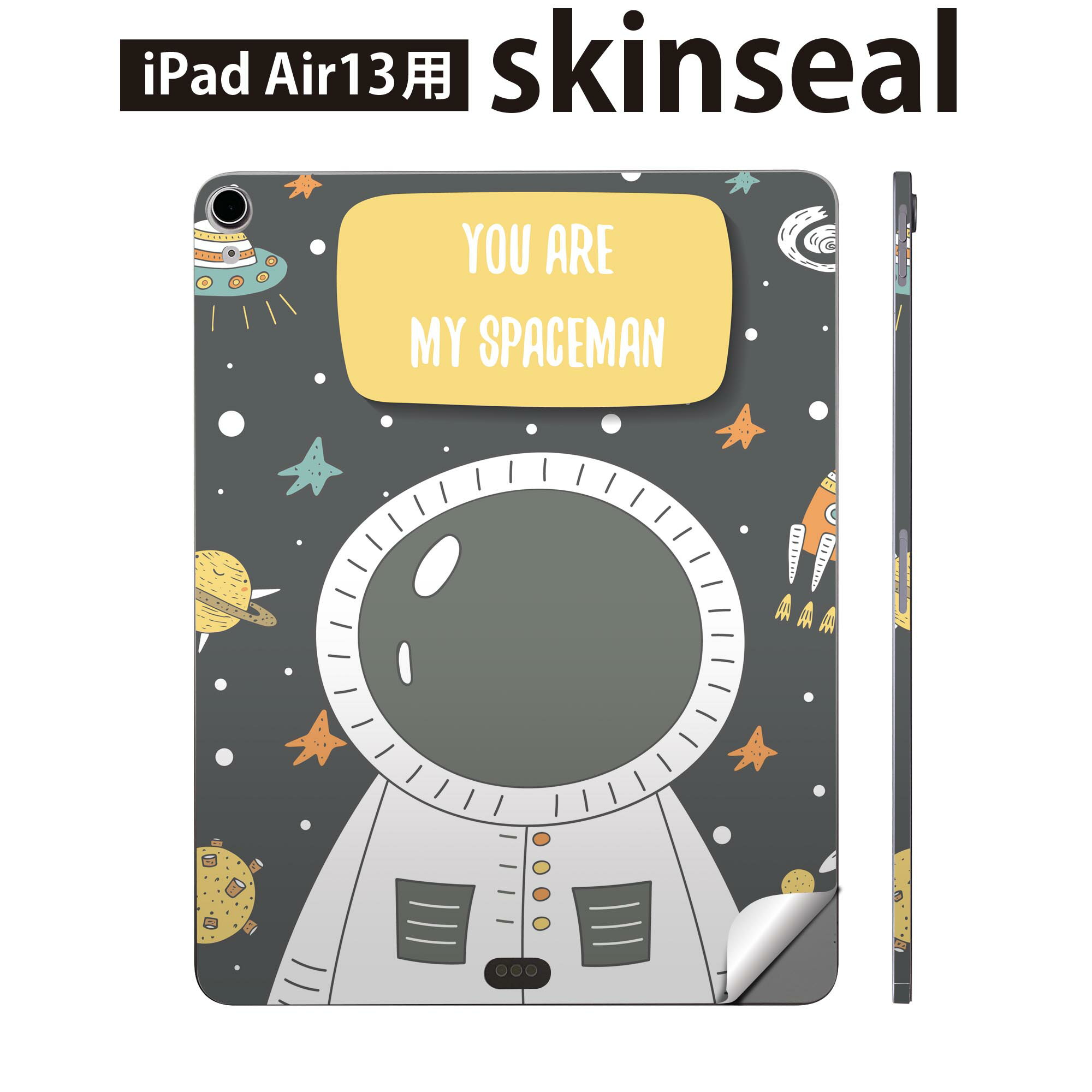 商品特徴・貼るだけでおしゃれに簡単着せ替え、iPadair 13 全面デザインスキンシール！・高精細プリントで写真と遜色がない仕上がり！・ちょっとしたすり傷から端末を保護！・「裸で持つ派」の人にはもちろん、お手持ちのクリアケース付けてもOK！・エアフリー素材で気泡の心配も軽減！・貼り直しOK！位置調整も安心！注意事項画像はサンプルです。ご覧の環境によっては多少色味に違いを感じる場合がございます。 イメージと違った、モニターと色味が異なるという理由での交換や返金はご対応出来かねます。端末本体やクリアケースは付属しません。貼付時のずれやカメラ周りの凹凸を考慮してカメラ穴等は少し大きめにカットしています。貼付の際はカメラ穴を基準に位置を合わせてください。カメラ付近の何もないように見える場所に穴が開いていますが、こちらは近接・明るさ感知センサー用の穴です。端末本体に直接貼ることを想定しています。保護フィルムなどの上から貼ると上手く貼れない可能性があります初回貼付時の位置調整や貼り直しは可能ですが、しっかり接着させた後の貼り直しは保証しておりません。こちらは無地のシートにプリントした商品で、デコなどの加工はございません。 凹凸や光沢があるように見えたり布地や金属を素材にしたように見える商品もありますが、図版によるものです。印刷カメラ穴の位置にわずかなズレが生じる場合がございます。ご注文後に1点1点制作する受注生産品のため、不良品以外のご返品や交換は固くお断り致します。 機種間違いも保証対象外となりますため、ご注文の際は必ず機種をご確認下さい。発送について完全受注生産のハンドメイド商品となりますので、既製品と比べて発送までお時間を頂いています。 基本的に決済確認後、2?3営業日、最大で10営業日での発送となります。繁忙期や休業日明けの場合はさらに時間がかかる場合があります。 その際には別途メールにてご連絡致します。メール便の場合、発送日から到着までに2?4日ほどかかる場合が多く、紛失などの保障もご対応できかねます。あらかじめご了承下さい。