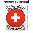iPad Air13 用 スキンシール アイパッド エア 13インチ 対応 全面スキンシール フル 背面 側面 保護シール 人気 スイス 外国 国旗 011643(2)
