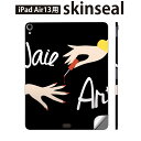 iPad Air13 用 スキンシール アイパッド エア 13インチ 対応 全面スキンシール フル 背面 側面 保護シール 人気 ネイル 手 英語 012989