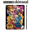 iPad Air13 用 スキンシール アイパッド エア 13インチ 対応 全面スキンシール フル 背面 側面 保護シール 人気 絵 カラフル 013274(2)