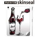 iPad Air13 用 スキンシール アイパッド エア 13インチ 対応 全面スキンシール フル 背面 側面 保護シール 人気 飲み物 絵 ワイン 013303(2)