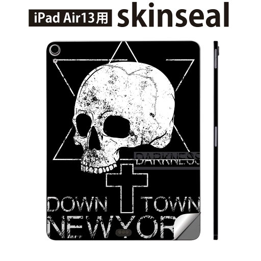 iPad Air13 用 スキンシール アイパッド エア 13インチ 対応 全面スキンシール フル 背面 側面 保護シール 人気 ロック スカル 骸骨 013613 iPad Air13 用 スキンシール アイパッド エア 13インチ 対応 全面スキンシール フル 背面 側面 保護シール 人気 ロック スカル 骸骨 013613