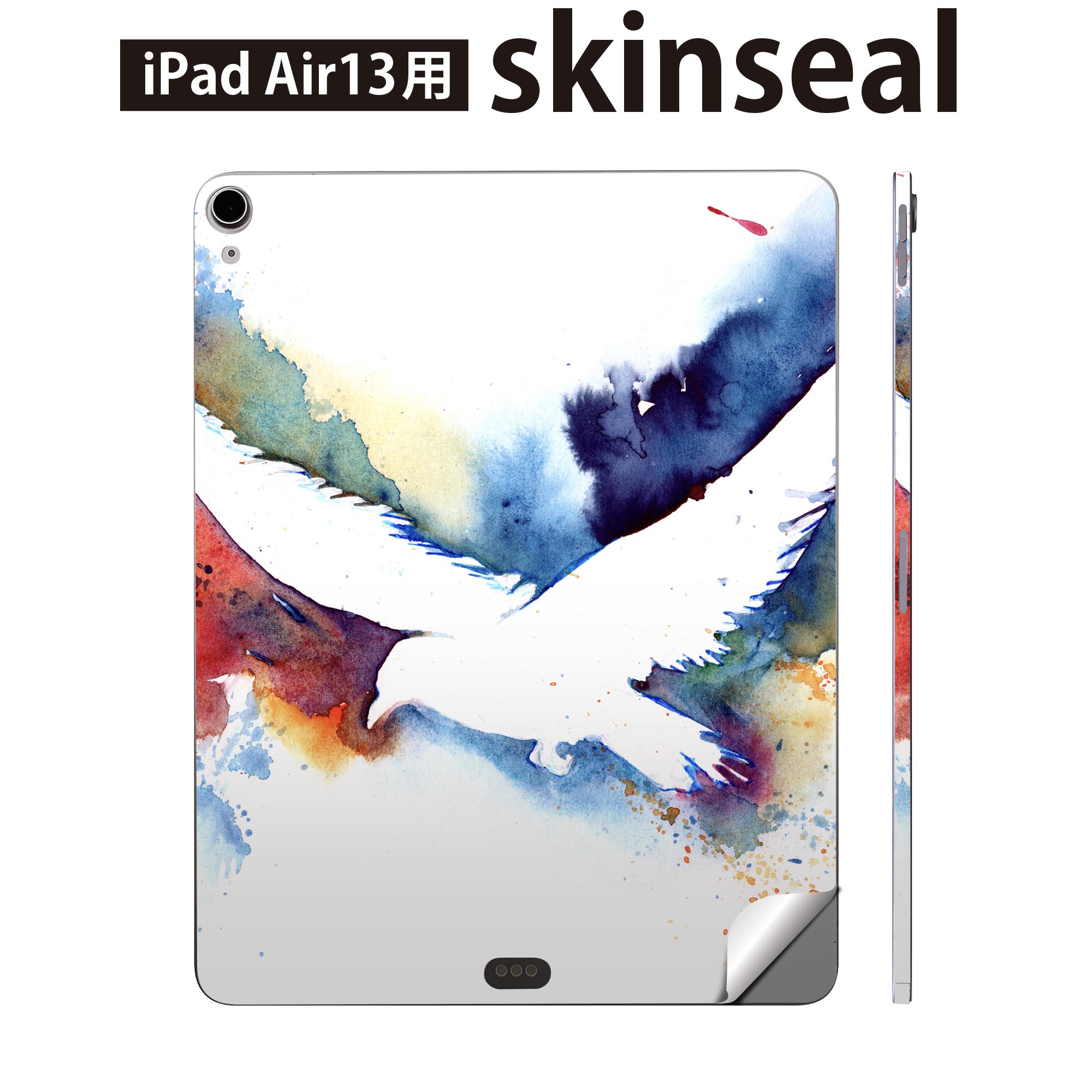 商品特徴・貼るだけでおしゃれに簡単着せ替え、iPadair 13 全面デザインスキンシール！・高精細プリントで写真と遜色がない仕上がり！・ちょっとしたすり傷から端末を保護！・「裸で持つ派」の人にはもちろん、お手持ちのクリアケース付けてもOK！・エアフリー素材で気泡の心配も軽減！・貼り直しOK！位置調整も安心！注意事項画像はサンプルです。ご覧の環境によっては多少色味に違いを感じる場合がございます。 イメージと違った、モニターと色味が異なるという理由での交換や返金はご対応出来かねます。端末本体やクリアケースは付属しません。貼付時のずれやカメラ周りの凹凸を考慮してカメラ穴等は少し大きめにカットしています。貼付の際はカメラ穴を基準に位置を合わせてください。カメラ付近の何もないように見える場所に穴が開いていますが、こちらは近接・明るさ感知センサー用の穴です。端末本体に直接貼ることを想定しています。保護フィルムなどの上から貼ると上手く貼れない可能性があります初回貼付時の位置調整や貼り直しは可能ですが、しっかり接着させた後の貼り直しは保証しておりません。こちらは無地のシートにプリントした商品で、デコなどの加工はございません。 凹凸や光沢があるように見えたり布地や金属を素材にしたように見える商品もありますが、図版によるものです。印刷カメラ穴の位置にわずかなズレが生じる場合がございます。ご注文後に1点1点制作する受注生産品のため、不良品以外のご返品や交換は固くお断り致します。 機種間違いも保証対象外となりますため、ご注文の際は必ず機種をご確認下さい。発送について完全受注生産のハンドメイド商品となりますので、既製品と比べて発送までお時間を頂いています。 基本的に決済確認後、2?3営業日、最大で10営業日での発送となります。繁忙期や休業日明けの場合はさらに時間がかかる場合があります。 その際には別途メールにてご連絡致します。メール便の場合、発送日から到着までに2?4日ほどかかる場合が多く、紛失などの保障もご対応できかねます。あらかじめご了承下さい。