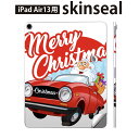 iPad Air13 用 スキンシール アイパッド エア 13インチ 対応 全面スキンシール フル 背面 側面 保護シール 人気 クリスマス サンタ ポップ 013848(2)