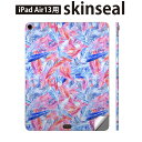 iPad Air13 用 スキンシール アイパッド エア 13インチ 対応 全面スキンシール フル 背面 側面 保護シール 人気 羽根 フェザー 014060(2)