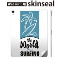 iPad Air13 用 スキンシール アイパッド エア 13インチ 対応 全面スキンシール フル 背面 側面 保護シール 人気 サーフィン ヤシの木 海 014322(2)
