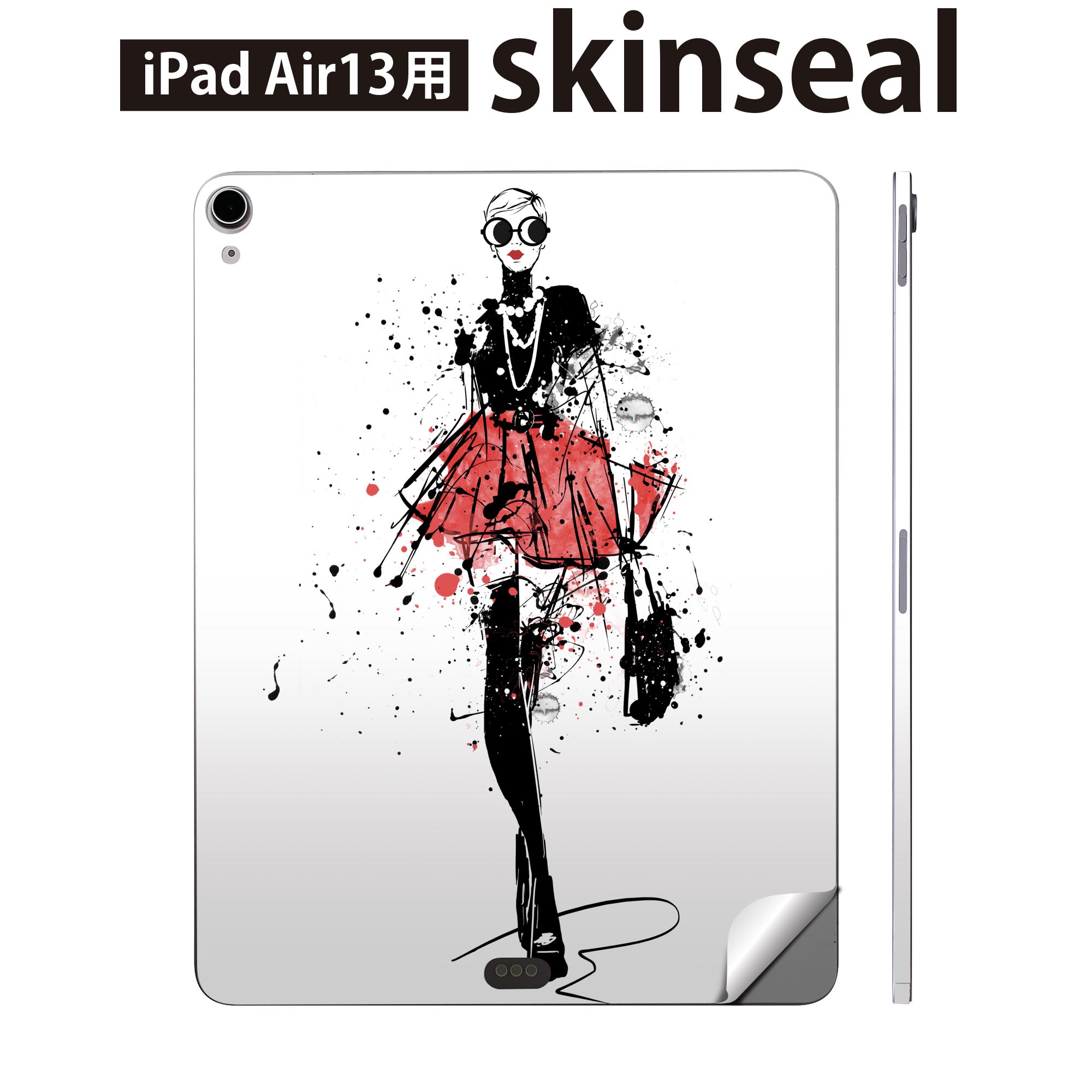 商品特徴・貼るだけでおしゃれに簡単着せ替え、iPadair 13 全面デザインスキンシール！・高精細プリントで写真と遜色がない仕上がり！・ちょっとしたすり傷から端末を保護！・「裸で持つ派」の人にはもちろん、お手持ちのクリアケース付けてもOK！・エアフリー素材で気泡の心配も軽減！・貼り直しOK！位置調整も安心！注意事項画像はサンプルです。ご覧の環境によっては多少色味に違いを感じる場合がございます。 イメージと違った、モニターと色味が異なるという理由での交換や返金はご対応出来かねます。端末本体やクリアケースは付属しません。貼付時のずれやカメラ周りの凹凸を考慮してカメラ穴等は少し大きめにカットしています。貼付の際はカメラ穴を基準に位置を合わせてください。カメラ付近の何もないように見える場所に穴が開いていますが、こちらは近接・明るさ感知センサー用の穴です。端末本体に直接貼ることを想定しています。保護フィルムなどの上から貼ると上手く貼れない可能性があります初回貼付時の位置調整や貼り直しは可能ですが、しっかり接着させた後の貼り直しは保証しておりません。こちらは無地のシートにプリントした商品で、デコなどの加工はございません。 凹凸や光沢があるように見えたり布地や金属を素材にしたように見える商品もありますが、図版によるものです。印刷カメラ穴の位置にわずかなズレが生じる場合がございます。ご注文後に1点1点制作する受注生産品のため、不良品以外のご返品や交換は固くお断り致します。 機種間違いも保証対象外となりますため、ご注文の際は必ず機種をご確認下さい。発送について完全受注生産のハンドメイド商品となりますので、既製品と比べて発送までお時間を頂いています。 基本的に決済確認後、2?3営業日、最大で10営業日での発送となります。繁忙期や休業日明けの場合はさらに時間がかかる場合があります。 その際には別途メールにてご連絡致します。メール便の場合、発送日から到着までに2?4日ほどかかる場合が多く、紛失などの保障もご対応できかねます。あらかじめご了承下さい。