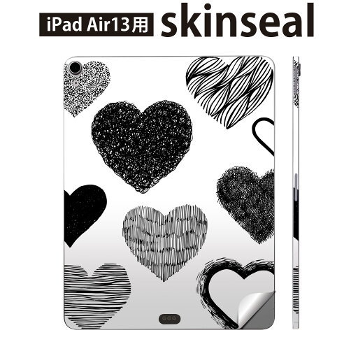 iPad Air13 用 スキンシール アイパッド エア 13インチ 対応 全面スキンシール フル 背面 側面 保護シール 人気 ハート 模様 014509 iPad Air13 用 スキンシール アイパッド エア 13インチ 対応 全面スキンシール フル 背面 側面 保護シール 人気 ハート 模様 014509
