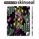iPad Air13 用 スキンシール アイパッド エア 13インチ 対応 全面スキンシール フル 背面 側面 保護シール 人気 デザイン カラフル 千鳥柄 014846(2)