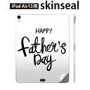 iPad Air13 用 スキンシール アイパッド エア 13インチ 対応 全面スキンシール フル 背面 側面 保護シール 人気 父の日 英字 015489