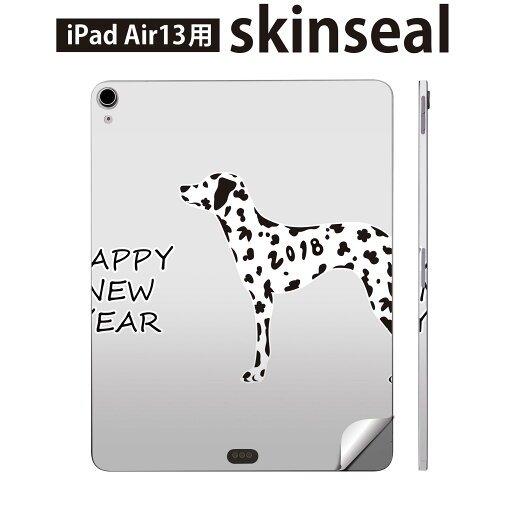 iPad Air13 用 スキンシール アイパッド エア 13インチ 対応 全面スキンシール フル 背面 側面 保護シール 人気 ダルメシアン 新年 犬 015609 iPad Air13 用 スキンシール アイパッド エア 13インチ 対応 全面スキンシール フル 背面 側面 保護シール 人気 ダルメシアン 新年 犬 015609
