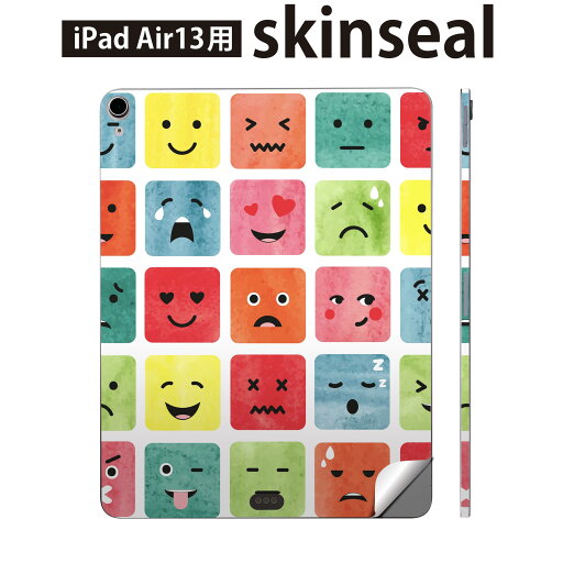 iPad Air13 用 スキンシール アイパッド エア 13インチ 対応 全面スキンシール フル 背面 側面 保護シール 人気 顔 笑顔 かわいい 015929 iPad Air13 用 スキンシール アイパッド エア 13インチ 対応 全面スキンシール フル 背面 側面 保護シール 人気 顔 笑顔 かわいい 015929