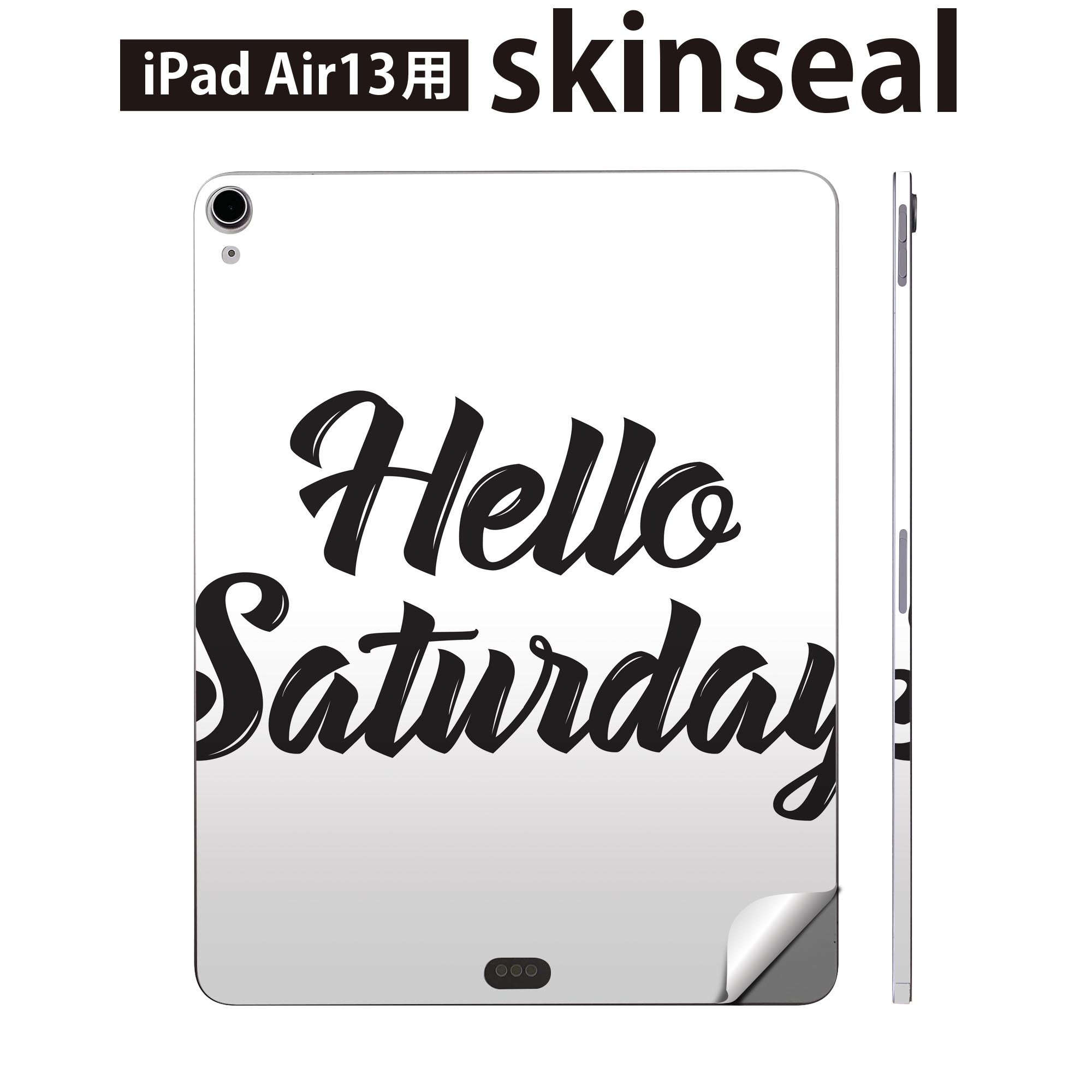 iPad Air13 用 スキンシール アイパッド エア 13インチ 対応 全面スキンシール フル 背面 側面 保護シール 人気 英語 016272