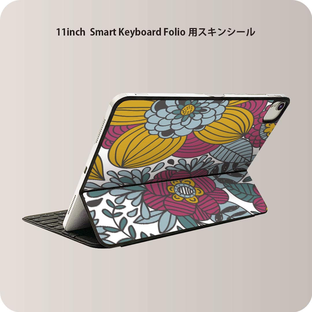 商品特徴・貼るだけでおしゃれに簡単着せ替え、iPad 11inch用 Smart Keyboard Folio 全面デザインスキンシール！・高精細プリントで写真と遜色がない仕上がり！・ちょっとしたすり傷から端末を保護！・「裸で持つ派」の人にはもちろん、お手持ちのクリアケース付けてもOK！・エアフリー素材で気泡の心配も軽減！・貼り直しOK！位置調整も安心！注意事項画像はサンプルです。ご覧の環境によっては多少色味に違いを感じる場合がございます。 イメージと違った、モニターと色味が異なるという理由での交換や返金はご対応出来かねます。端末本体やクリアケースは付属しません。貼付時のずれやカメラ周りの凹凸を考慮してカメラ穴等は少し大きめにカットしています。貼付の際はカメラ穴を基準に位置を合わせてください。カメラ付近の何もないように見える場所に穴が開いていますが、こちらは近接・明るさ感知センサー用の穴です。端末本体に直接貼ることを想定しています。保護フィルムなどの上から貼ると上手く貼れない可能性があります初回貼付時の位置調整や貼り直しは可能ですが、しっかり接着させた後の貼り直しは保証しておりません。こちらは無地のシートにプリントした商品で、デコなどの加工はございません。 凹凸や光沢があるように見えたり布地や金属を素材にしたように見える商品もありますが、図版によるものです。印刷カメラ穴の位置にわずかなズレが生じる場合がございます。ご注文後に1点1点制作する受注生産品のため、不良品以外のご返品や交換は固くお断り致します。 機種間違いも保証対象外となりますため、ご注文の際は必ず機種をご確認下さい。発送について完全受注生産のハンドメイド商品となりますので、既製品と比べて発送までお時間を頂いています。 基本的に決済確認後、2?3営業日、最大で10営業日での発送となります。繁忙期や休業日明けの場合はさらに時間がかかる場合があります。 その際には別途メールにてご連絡致します。メール便の場合、発送日から到着までに2?4日ほどかかる場合が多く、紛失などの保障もご対応できかねます。あらかじめご了承下さい。