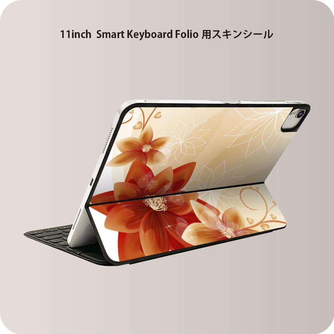 商品特徴・貼るだけでおしゃれに簡単着せ替え、iPad 11inch用 Smart Keyboard Folio 全面デザインスキンシール！・高精細プリントで写真と遜色がない仕上がり！・ちょっとしたすり傷から端末を保護！・「裸で持つ派」の人にはもちろん、お手持ちのクリアケース付けてもOK！・エアフリー素材で気泡の心配も軽減！・貼り直しOK！位置調整も安心！注意事項画像はサンプルです。ご覧の環境によっては多少色味に違いを感じる場合がございます。 イメージと違った、モニターと色味が異なるという理由での交換や返金はご対応出来かねます。端末本体やクリアケースは付属しません。貼付時のずれやカメラ周りの凹凸を考慮してカメラ穴等は少し大きめにカットしています。貼付の際はカメラ穴を基準に位置を合わせてください。カメラ付近の何もないように見える場所に穴が開いていますが、こちらは近接・明るさ感知センサー用の穴です。端末本体に直接貼ることを想定しています。保護フィルムなどの上から貼ると上手く貼れない可能性があります初回貼付時の位置調整や貼り直しは可能ですが、しっかり接着させた後の貼り直しは保証しておりません。こちらは無地のシートにプリントした商品で、デコなどの加工はございません。 凹凸や光沢があるように見えたり布地や金属を素材にしたように見える商品もありますが、図版によるものです。印刷カメラ穴の位置にわずかなズレが生じる場合がございます。ご注文後に1点1点制作する受注生産品のため、不良品以外のご返品や交換は固くお断り致します。 機種間違いも保証対象外となりますため、ご注文の際は必ず機種をご確認下さい。発送について完全受注生産のハンドメイド商品となりますので、既製品と比べて発送までお時間を頂いています。 基本的に決済確認後、2?3営業日、最大で10営業日での発送となります。繁忙期や休業日明けの場合はさらに時間がかかる場合があります。 その際には別途メールにてご連絡致します。メール便の場合、発送日から到着までに2?4日ほどかかる場合が多く、紛失などの保障もご対応できかねます。あらかじめご了承下さい。