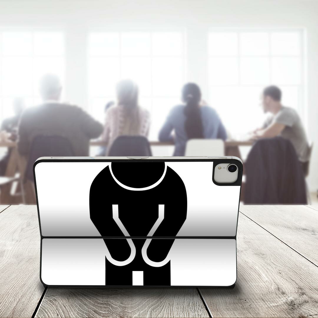 Smart Keyboard Folio 用 スキンシール 11インチ iPad Pro用 第1-4世代 iPad Air 第4-5世代 対応 全面スキンシール フル 前面 背面 保護シール 人気 000879 人間