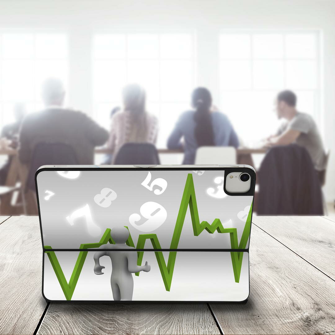 Smart Keyboard Folio 用 スキンシール 11インチ iPad Pro用 第1-4世代 iPad Air 第4-5世代 対応 全面スキンシール フル 前面 背面 保護シール 人気 002931 数字　文字　キャラクター 3