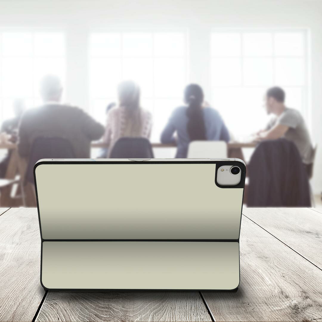 Smart Keyboard Folio 用 スキンシール 11インチ iPad Pro用 第1-4世代 iPad Air 第4-5世代 対応 全面スキンシール フル 前面 背面 保護シール 人気 008964 シンプル　無地　グレー