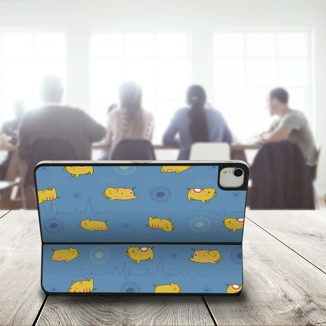 Smart Keyboard Folio 用 スキンシール 11インチ iPad Pro用 第1-4世代 iPad Air 第4-5世代 対応 全面スキンシール フル 前面 背面 保護シール 人気 011894 動物　模様　かわいい