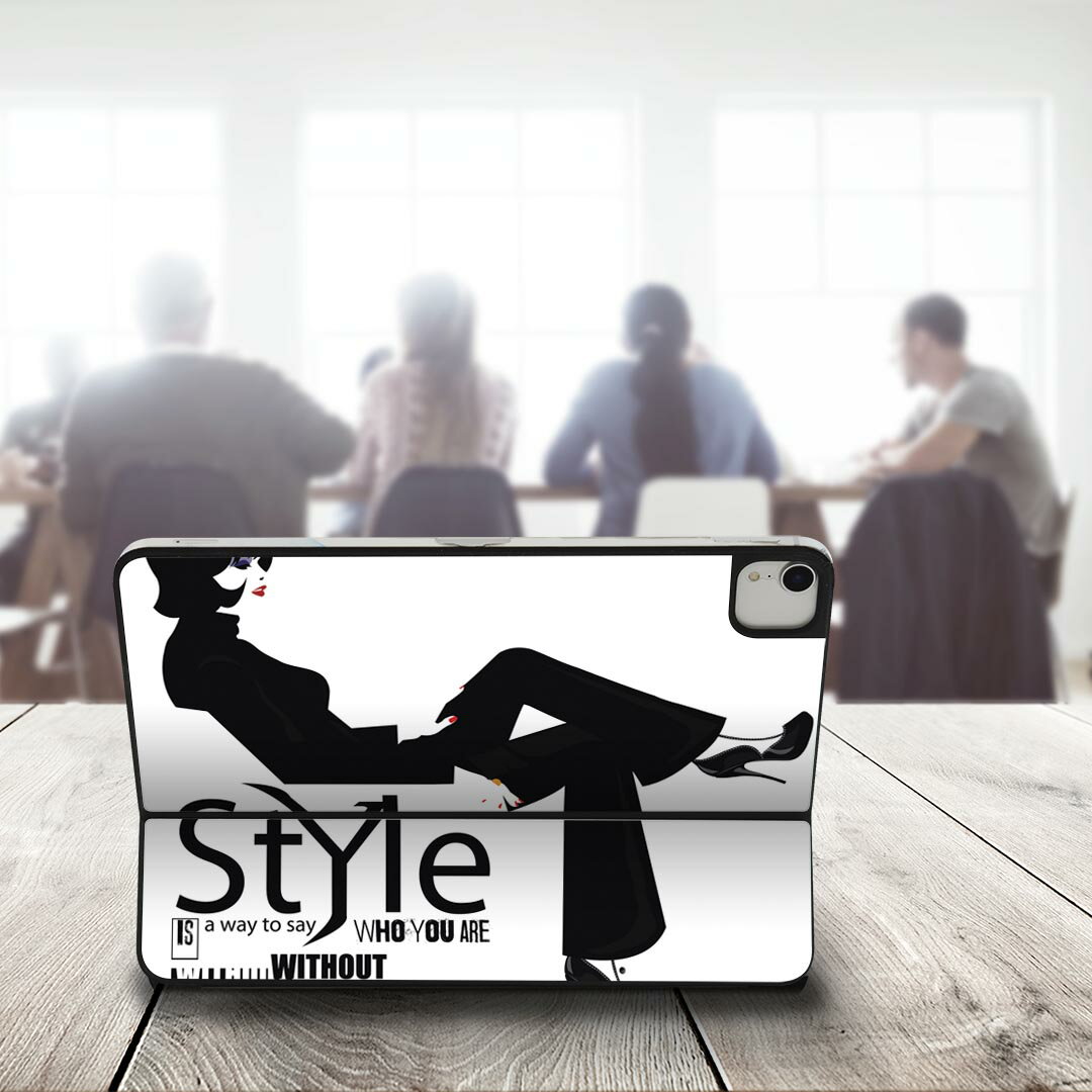 Smart Keyboard Folio 用 スキンシール 11インチ iPad Pro用 第1-4世代 iPad Air 第4-5世代 対応 全面スキンシール フル 前面 背面 保護シール 人気 014413 おしゃれ　ファッション　英語