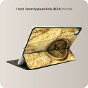 Smart Keyboard Folio 用 スキンシール 11インチ iPad Pro用 第1-4世代 iPad Air 第4-5世代 対応 全面スキンシール フル 前面 背面 保護シール 人気 002686 地図　レトロ　写真