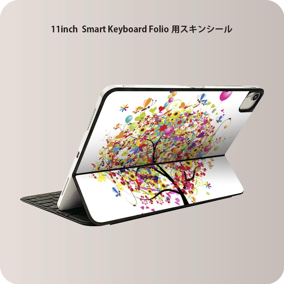 商品特徴・貼るだけでおしゃれに簡単着せ替え、iPad 11inch用 Smart Keyboard Folio 全面デザインスキンシール！・高精細プリントで写真と遜色がない仕上がり！・ちょっとしたすり傷から端末を保護！・「裸で持つ派」の人に...