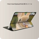 Smart Keyboard Folio 用 スキンシール 11インチ iPad Pro用 第1-4世代 iPad Air 第4-5世代 対応 全面スキンシール フル 前面 背面 保護シール 人気 002807 うさぎ　動物　写真