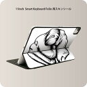 Smart Keyboard Folio 用 スキンシール 11インチ iPad Pro用 第1-4世代 iPad Air 第4-5世代 対応 全面スキンシール フル 前面 背面 保護シール 人気 003470 イラスト 黒 白(2)