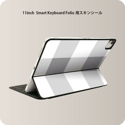 Smart Keyboard Folio 用 スキンシール 11インチ iPad Pro用 第1-4世代 iPad Air 第4-5世代 対応 全面スキンシール フル 前面 背面 保護シール 人気 004228 チェック 白 グレー Smart Keyboard Folio 用 スキンシール 11インチ iPad Pro用 第1-4世代 iPad Air 第4-5世代 対応 全面スキンシール フル 前面 背面 保護シール 人気 004228 チェック 白 グレー