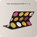 Smart Keyboard Folio 用 スキンシール 11インチ iPad Pro用 第1-4世代 iPad Air 第4-5世代 対応 全面スキンシール フル 前面 背面 保護シール 人気 005385 水玉　ドット　黒