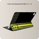 Smart Keyboard Folio 用 スキンシール 11インチ iPad Pro用 第1-4世代 iPad Air 第4-5世代 対応 全面スキンシール フル 前面 背面 保護シール 人気 005622 黄緑　デザイン
