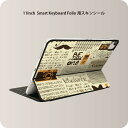 Smart Keyboard Folio 用 スキンシール 11インチ iPad Pro用 第1-4世代 iPad Air 第4-5世代 対応 全面スキンシール フル 前面 背面 保護シール 人気 006612 英語　文字　カメラ