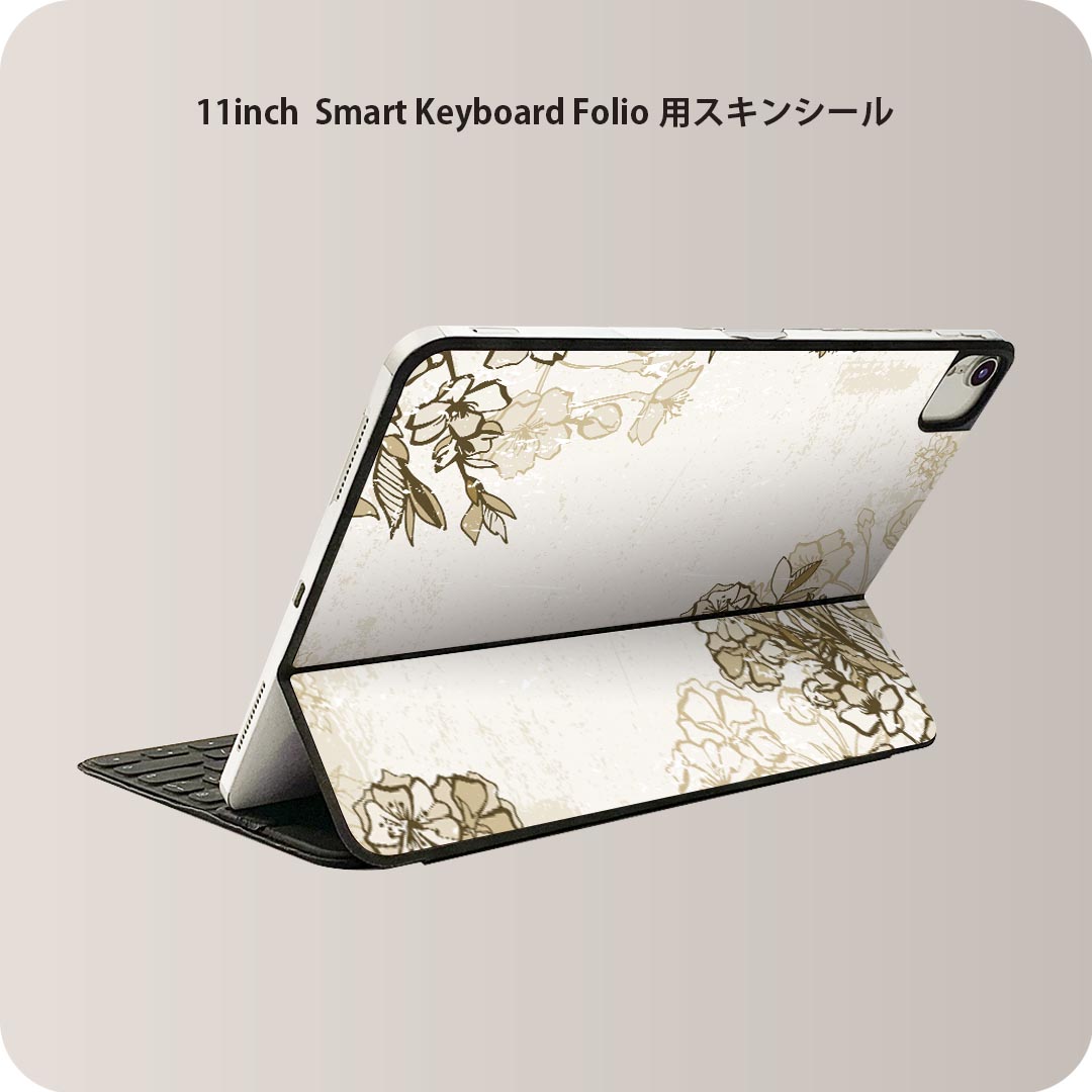 商品特徴・貼るだけでおしゃれに簡単着せ替え、iPad 11inch用 Smart Keyboard Folio 全面デザインスキンシール！・高精細プリントで写真と遜色がない仕上がり！・ちょっとしたすり傷から端末を保護！・「裸で持つ派」の人にはもちろん、お手持ちのクリアケース付けてもOK！・エアフリー素材で気泡の心配も軽減！・貼り直しOK！位置調整も安心！注意事項画像はサンプルです。ご覧の環境によっては多少色味に違いを感じる場合がございます。 イメージと違った、モニターと色味が異なるという理由での交換や返金はご対応出来かねます。端末本体やクリアケースは付属しません。貼付時のずれやカメラ周りの凹凸を考慮してカメラ穴等は少し大きめにカットしています。貼付の際はカメラ穴を基準に位置を合わせてください。カメラ付近の何もないように見える場所に穴が開いていますが、こちらは近接・明るさ感知センサー用の穴です。端末本体に直接貼ることを想定しています。保護フィルムなどの上から貼ると上手く貼れない可能性があります初回貼付時の位置調整や貼り直しは可能ですが、しっかり接着させた後の貼り直しは保証しておりません。こちらは無地のシートにプリントした商品で、デコなどの加工はございません。 凹凸や光沢があるように見えたり布地や金属を素材にしたように見える商品もありますが、図版によるものです。印刷カメラ穴の位置にわずかなズレが生じる場合がございます。ご注文後に1点1点制作する受注生産品のため、不良品以外のご返品や交換は固くお断り致します。 機種間違いも保証対象外となりますため、ご注文の際は必ず機種をご確認下さい。発送について完全受注生産のハンドメイド商品となりますので、既製品と比べて発送までお時間を頂いています。 基本的に決済確認後、2?3営業日、最大で10営業日での発送となります。繁忙期や休業日明けの場合はさらに時間がかかる場合があります。 その際には別途メールにてご連絡致します。メール便の場合、発送日から到着までに2?4日ほどかかる場合が多く、紛失などの保障もご対応できかねます。あらかじめご了承下さい。