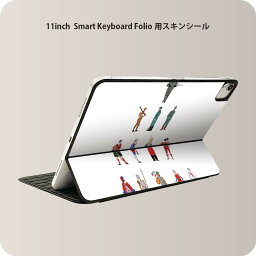 Smart Keyboard Folio 用 スキンシール 11インチ iPad Pro用 第1-4世代 iPad Air 第4-5世代 対応 全面スキンシール フル 前面 背面 保護シール 人気 006645 兵隊　人物