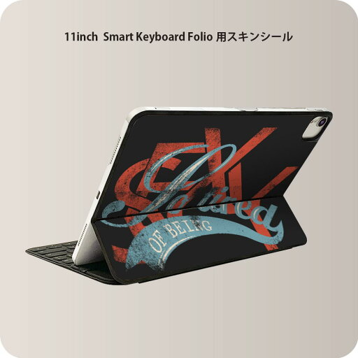 Smart Keyboard Folio 用 スキンシール 11インチ iPad Pro用 第1-4世代 iPad Air 第4-5世代 対応 全面スキンシール フル 前面 背面 保護シール 人気 007330 英語 文字 レトロ Smart Keyboard Folio 用 スキンシール 11インチ iPad Pro用 第1-4世代 iPad Air 第4-5世代 対応 全面スキンシール フル 前面 背面 保護シール 人気 007330 英語 文字 レトロ