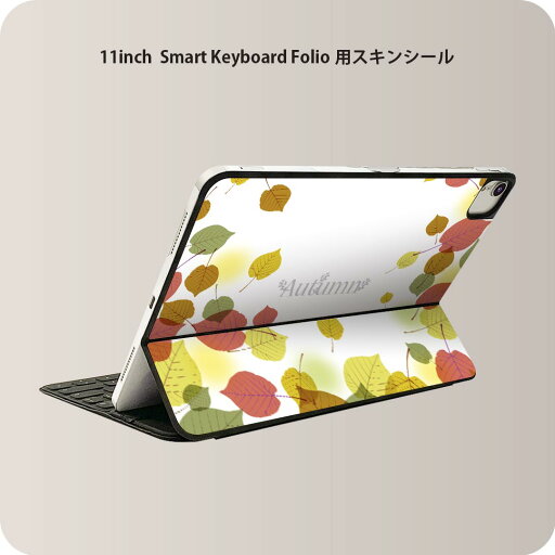 Smart Keyboard Folio 用 スキンシール 11インチ iPad Pro用 第1-4世代 iPad Air 第4-5世代 対応 全面スキンシール フル 前面 背面 保護シール 人気 007343 秋 落ち葉 赤 緑 グリーン Smart Keyboard Folio 用 スキンシール 11インチ iPad Pro用 第1-4世代 iPad Air 第4-5世代 対応 全面スキンシール フル 前面 背面 保護シール 人気 007343 秋 落ち葉 赤 緑 グリーン