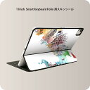 Smart Keyboard Folio 用 スキンシール 11インチ iPad Pro用 第1-4世代 iPad Air 第4-5世代 対応 全面スキンシール フル 前面 背面 保護シール 人気 007403 建物　イタリア　イラスト　カラフル