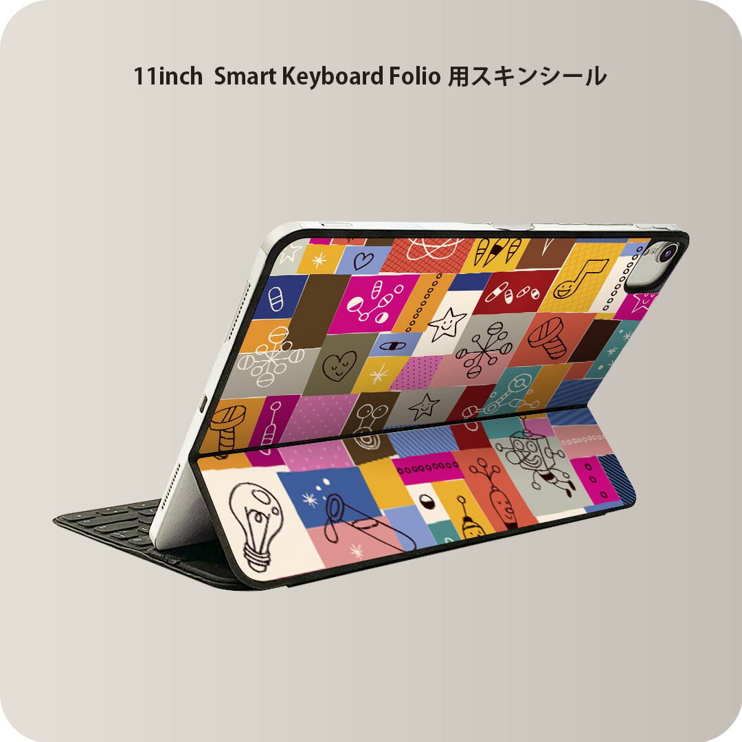 商品特徴・貼るだけでおしゃれに簡単着せ替え、iPad 11inch用 Smart Keyboard Folio 全面デザインスキンシール！・高精細プリントで写真と遜色がない仕上がり！・ちょっとしたすり傷から端末を保護！・「裸で持つ派」の人にはもちろん、お手持ちのクリアケース付けてもOK！・エアフリー素材で気泡の心配も軽減！・貼り直しOK！位置調整も安心！注意事項画像はサンプルです。ご覧の環境によっては多少色味に違いを感じる場合がございます。 イメージと違った、モニターと色味が異なるという理由での交換や返金はご対応出来かねます。端末本体やクリアケースは付属しません。貼付時のずれやカメラ周りの凹凸を考慮してカメラ穴等は少し大きめにカットしています。貼付の際はカメラ穴を基準に位置を合わせてください。カメラ付近の何もないように見える場所に穴が開いていますが、こちらは近接・明るさ感知センサー用の穴です。端末本体に直接貼ることを想定しています。保護フィルムなどの上から貼ると上手く貼れない可能性があります初回貼付時の位置調整や貼り直しは可能ですが、しっかり接着させた後の貼り直しは保証しておりません。こちらは無地のシートにプリントした商品で、デコなどの加工はございません。 凹凸や光沢があるように見えたり布地や金属を素材にしたように見える商品もありますが、図版によるものです。印刷カメラ穴の位置にわずかなズレが生じる場合がございます。ご注文後に1点1点制作する受注生産品のため、不良品以外のご返品や交換は固くお断り致します。 機種間違いも保証対象外となりますため、ご注文の際は必ず機種をご確認下さい。発送について完全受注生産のハンドメイド商品となりますので、既製品と比べて発送までお時間を頂いています。 基本的に決済確認後、2?3営業日、最大で10営業日での発送となります。繁忙期や休業日明けの場合はさらに時間がかかる場合があります。 その際には別途メールにてご連絡致します。メール便の場合、発送日から到着までに2?4日ほどかかる場合が多く、紛失などの保障もご対応できかねます。あらかじめご了承下さい。