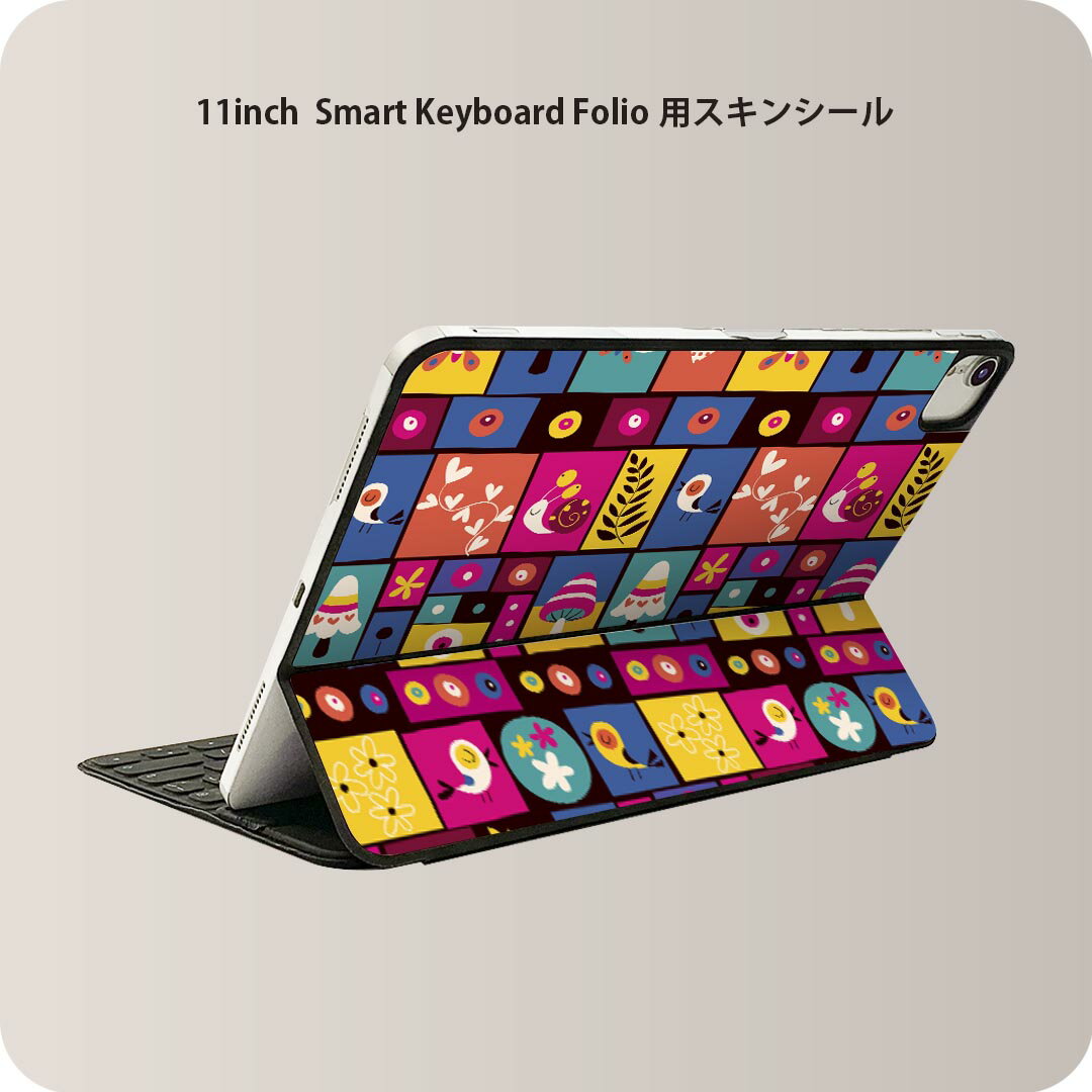 商品特徴・貼るだけでおしゃれに簡単着せ替え、iPad 11inch用 Smart Keyboard Folio 全面デザインスキンシール！・高精細プリントで写真と遜色がない仕上がり！・ちょっとしたすり傷から端末を保護！・「裸で持つ派」の人にはもちろん、お手持ちのクリアケース付けてもOK！・エアフリー素材で気泡の心配も軽減！・貼り直しOK！位置調整も安心！注意事項画像はサンプルです。ご覧の環境によっては多少色味に違いを感じる場合がございます。 イメージと違った、モニターと色味が異なるという理由での交換や返金はご対応出来かねます。端末本体やクリアケースは付属しません。貼付時のずれやカメラ周りの凹凸を考慮してカメラ穴等は少し大きめにカットしています。貼付の際はカメラ穴を基準に位置を合わせてください。カメラ付近の何もないように見える場所に穴が開いていますが、こちらは近接・明るさ感知センサー用の穴です。端末本体に直接貼ることを想定しています。保護フィルムなどの上から貼ると上手く貼れない可能性があります初回貼付時の位置調整や貼り直しは可能ですが、しっかり接着させた後の貼り直しは保証しておりません。こちらは無地のシートにプリントした商品で、デコなどの加工はございません。 凹凸や光沢があるように見えたり布地や金属を素材にしたように見える商品もありますが、図版によるものです。印刷カメラ穴の位置にわずかなズレが生じる場合がございます。ご注文後に1点1点制作する受注生産品のため、不良品以外のご返品や交換は固くお断り致します。 機種間違いも保証対象外となりますため、ご注文の際は必ず機種をご確認下さい。発送について完全受注生産のハンドメイド商品となりますので、既製品と比べて発送までお時間を頂いています。 基本的に決済確認後、2?3営業日、最大で10営業日での発送となります。繁忙期や休業日明けの場合はさらに時間がかかる場合があります。 その際には別途メールにてご連絡致します。メール便の場合、発送日から到着までに2?4日ほどかかる場合が多く、紛失などの保障もご対応できかねます。あらかじめご了承下さい。