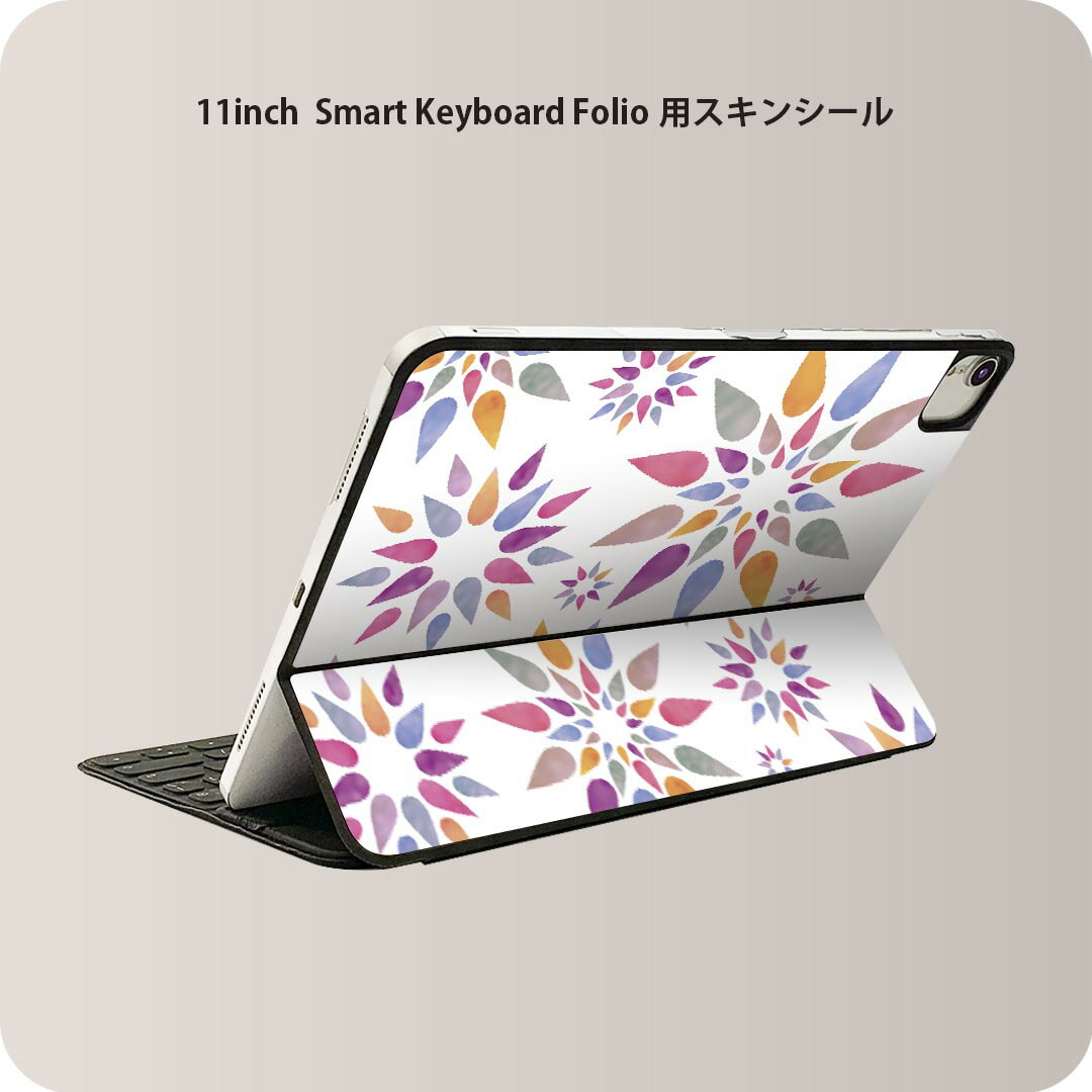 商品特徴・貼るだけでおしゃれに簡単着せ替え、iPad 11inch用 Smart Keyboard Folio 全面デザインスキンシール！・高精細プリントで写真と遜色がない仕上がり！・ちょっとしたすり傷から端末を保護！・「裸で持つ派」の人にはもちろん、お手持ちのクリアケース付けてもOK！・エアフリー素材で気泡の心配も軽減！・貼り直しOK！位置調整も安心！注意事項画像はサンプルです。ご覧の環境によっては多少色味に違いを感じる場合がございます。 イメージと違った、モニターと色味が異なるという理由での交換や返金はご対応出来かねます。端末本体やクリアケースは付属しません。貼付時のずれやカメラ周りの凹凸を考慮してカメラ穴等は少し大きめにカットしています。貼付の際はカメラ穴を基準に位置を合わせてください。カメラ付近の何もないように見える場所に穴が開いていますが、こちらは近接・明るさ感知センサー用の穴です。端末本体に直接貼ることを想定しています。保護フィルムなどの上から貼ると上手く貼れない可能性があります初回貼付時の位置調整や貼り直しは可能ですが、しっかり接着させた後の貼り直しは保証しておりません。こちらは無地のシートにプリントした商品で、デコなどの加工はございません。 凹凸や光沢があるように見えたり布地や金属を素材にしたように見える商品もありますが、図版によるものです。印刷カメラ穴の位置にわずかなズレが生じる場合がございます。ご注文後に1点1点制作する受注生産品のため、不良品以外のご返品や交換は固くお断り致します。 機種間違いも保証対象外となりますため、ご注文の際は必ず機種をご確認下さい。発送について完全受注生産のハンドメイド商品となりますので、既製品と比べて発送までお時間を頂いています。 基本的に決済確認後、2?3営業日、最大で10営業日での発送となります。繁忙期や休業日明けの場合はさらに時間がかかる場合があります。 その際には別途メールにてご連絡致します。メール便の場合、発送日から到着までに2?4日ほどかかる場合が多く、紛失などの保障もご対応できかねます。あらかじめご了承下さい。