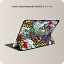 Smart Keyboard Folio 用 スキンシール 11インチ iPad Pro用 第1-4世代 iPad Air 第4-5世代 対応 全面スキンシール フル 前面 背面 保護シール 人気 008487 カラフル　ペンキ　インク　パンク