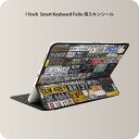 Smart Keyboard Folio 用 スキンシール 11インチ iPad Pro用 第1-4世代 iPad Air 第4-5世代 対応 全面スキンシール フル 前面 背面 保護シール 人気 008545 ナンバー　プレート　カラフル　写真