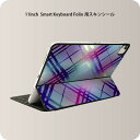Smart Keyboard Folio 用 スキンシール 11インチ iPad Pro用 第1-4世代 iPad Air 第4-5世代 対応 全面スキンシール フル 前面 背面 保護シール 人気 008767 チェック カラフル 模様(2)