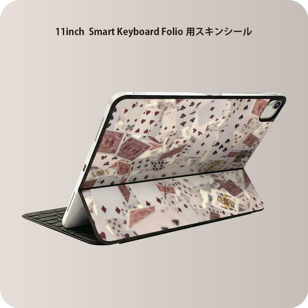 商品特徴・貼るだけでおしゃれに簡単着せ替え、iPad 11inch用 Smart Keyboard Folio 全面デザインスキンシール！・高精細プリントで写真と遜色がない仕上がり！・ちょっとしたすり傷から端末を保護！・「裸で持つ派」の人にはもちろん、お手持ちのクリアケース付けてもOK！・エアフリー素材で気泡の心配も軽減！・貼り直しOK！位置調整も安心！注意事項画像はサンプルです。ご覧の環境によっては多少色味に違いを感じる場合がございます。 イメージと違った、モニターと色味が異なるという理由での交換や返金はご対応出来かねます。端末本体やクリアケースは付属しません。貼付時のずれやカメラ周りの凹凸を考慮してカメラ穴等は少し大きめにカットしています。貼付の際はカメラ穴を基準に位置を合わせてください。カメラ付近の何もないように見える場所に穴が開いていますが、こちらは近接・明るさ感知センサー用の穴です。端末本体に直接貼ることを想定しています。保護フィルムなどの上から貼ると上手く貼れない可能性があります初回貼付時の位置調整や貼り直しは可能ですが、しっかり接着させた後の貼り直しは保証しておりません。こちらは無地のシートにプリントした商品で、デコなどの加工はございません。 凹凸や光沢があるように見えたり布地や金属を素材にしたように見える商品もありますが、図版によるものです。印刷カメラ穴の位置にわずかなズレが生じる場合がございます。ご注文後に1点1点制作する受注生産品のため、不良品以外のご返品や交換は固くお断り致します。 機種間違いも保証対象外となりますため、ご注文の際は必ず機種をご確認下さい。発送について完全受注生産のハンドメイド商品となりますので、既製品と比べて発送までお時間を頂いています。 基本的に決済確認後、2?3営業日、最大で10営業日での発送となります。繁忙期や休業日明けの場合はさらに時間がかかる場合があります。 その際には別途メールにてご連絡致します。メール便の場合、発送日から到着までに2?4日ほどかかる場合が多く、紛失などの保障もご対応できかねます。あらかじめご了承下さい。