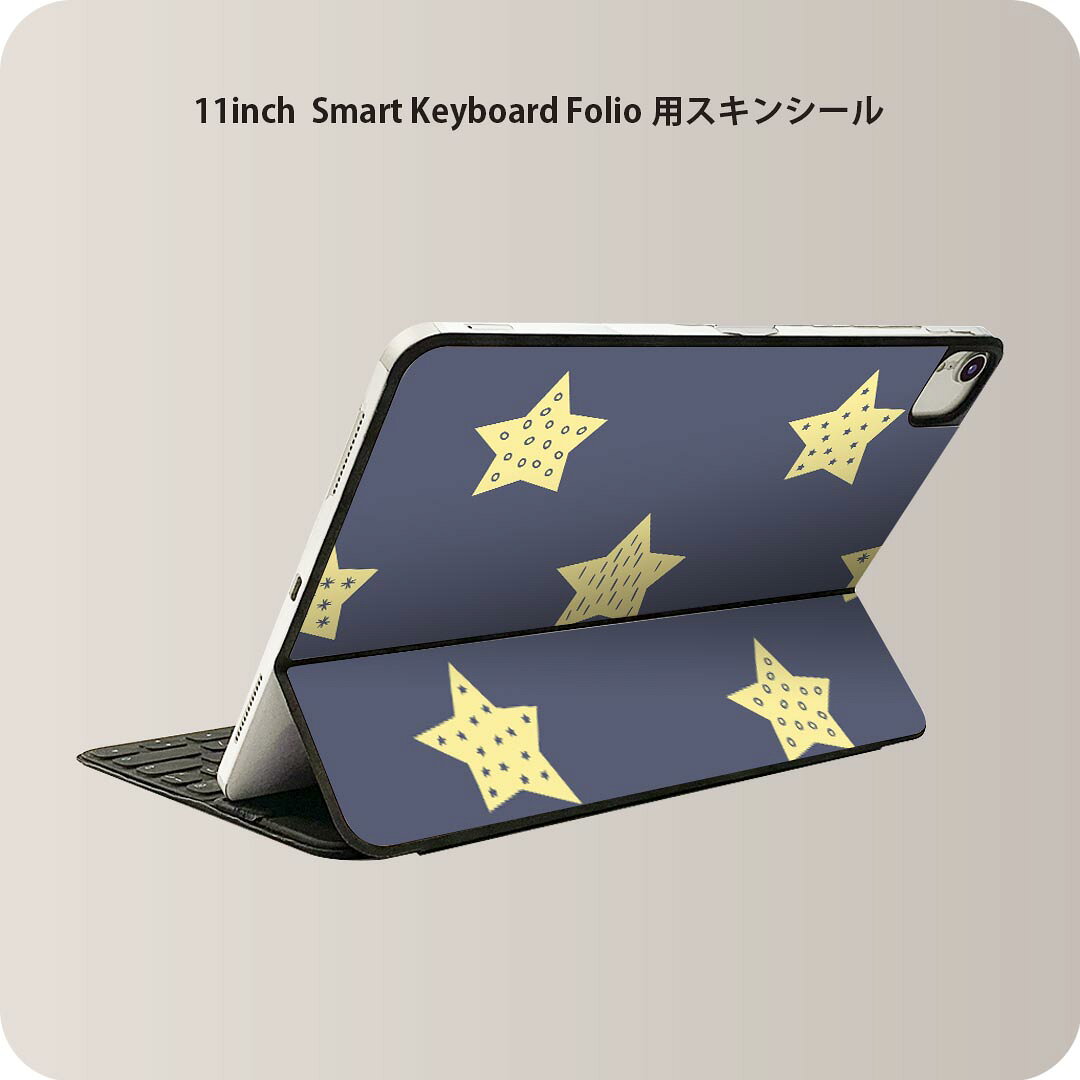 商品特徴・貼るだけでおしゃれに簡単着せ替え、iPad 11inch用 Smart Keyboard Folio 全面デザインスキンシール！・高精細プリントで写真と遜色がない仕上がり！・ちょっとしたすり傷から端末を保護！・「裸で持つ派」の人にはもちろん、お手持ちのクリアケース付けてもOK！・エアフリー素材で気泡の心配も軽減！・貼り直しOK！位置調整も安心！注意事項画像はサンプルです。ご覧の環境によっては多少色味に違いを感じる場合がございます。 イメージと違った、モニターと色味が異なるという理由での交換や返金はご対応出来かねます。端末本体やクリアケースは付属しません。貼付時のずれやカメラ周りの凹凸を考慮してカメラ穴等は少し大きめにカットしています。貼付の際はカメラ穴を基準に位置を合わせてください。カメラ付近の何もないように見える場所に穴が開いていますが、こちらは近接・明るさ感知センサー用の穴です。端末本体に直接貼ることを想定しています。保護フィルムなどの上から貼ると上手く貼れない可能性があります初回貼付時の位置調整や貼り直しは可能ですが、しっかり接着させた後の貼り直しは保証しておりません。こちらは無地のシートにプリントした商品で、デコなどの加工はございません。 凹凸や光沢があるように見えたり布地や金属を素材にしたように見える商品もありますが、図版によるものです。印刷カメラ穴の位置にわずかなズレが生じる場合がございます。ご注文後に1点1点制作する受注生産品のため、不良品以外のご返品や交換は固くお断り致します。 機種間違いも保証対象外となりますため、ご注文の際は必ず機種をご確認下さい。発送について完全受注生産のハンドメイド商品となりますので、既製品と比べて発送までお時間を頂いています。 基本的に決済確認後、2?3営業日、最大で10営業日での発送となります。繁忙期や休業日明けの場合はさらに時間がかかる場合があります。 その際には別途メールにてご連絡致します。メール便の場合、発送日から到着までに2?4日ほどかかる場合が多く、紛失などの保障もご対応できかねます。あらかじめご了承下さい。