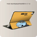 Smart Keyboard Folio 用 スキンシール 11インチ iPad Pro用 第1-4世代 iPad Air 第4-5世代 対応 全面スキンシール フル 前面 背面 保護シール 人気 011071 乗り物 車 レトロ(2)