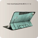 Smart Keyboard Folio 用 スキンシール 11インチ iPad Pro用 第1-4世代 iPad Air 第4-5世代 対応 全面スキンシール フル 前面 背面 保護シール 人気 011185 音楽　帽子　ファッション