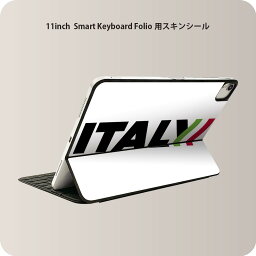 Smart Keyboard Folio 用 スキンシール 11インチ iPad Pro用 第1-4世代 iPad Air 第4-5世代 対応 全面スキンシール フル 前面 背面 保護シール 人気 011666 イタリア　外国　国旗